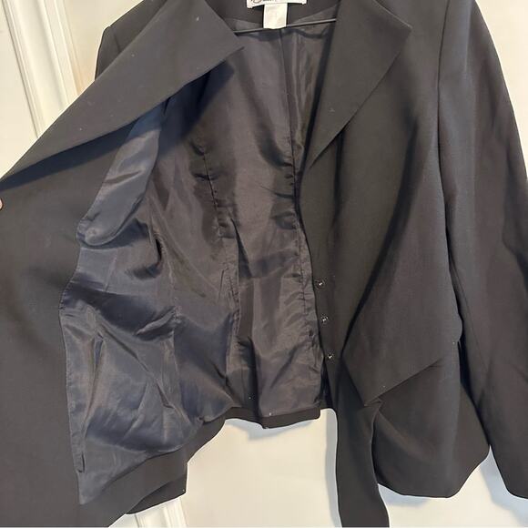 Oscar De La Renta Black Blazer Jacket Medium - Picture 8 of 14